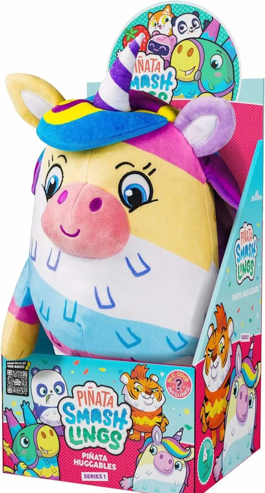 All Brands PMI | Pinata Smashlings Huggables Luna Unicorn 11-Inch Plush