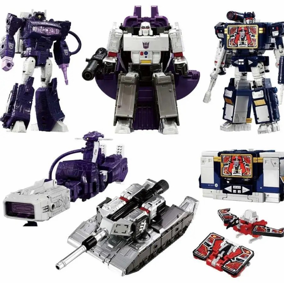 All Brands Hasbro | Transformers Dcs! Under The Dramatic Capture Series Nemesis Bridge Megatron, Soundwave, And Shockwave Action Figure Set (Pre-Order Ships May)