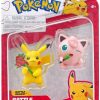 All Brands Jazwares | Pokemon Battle Figure Pikachu & Jigglypuff 3-Inch Mini Figure 2-Pack [Valentine'S Day]