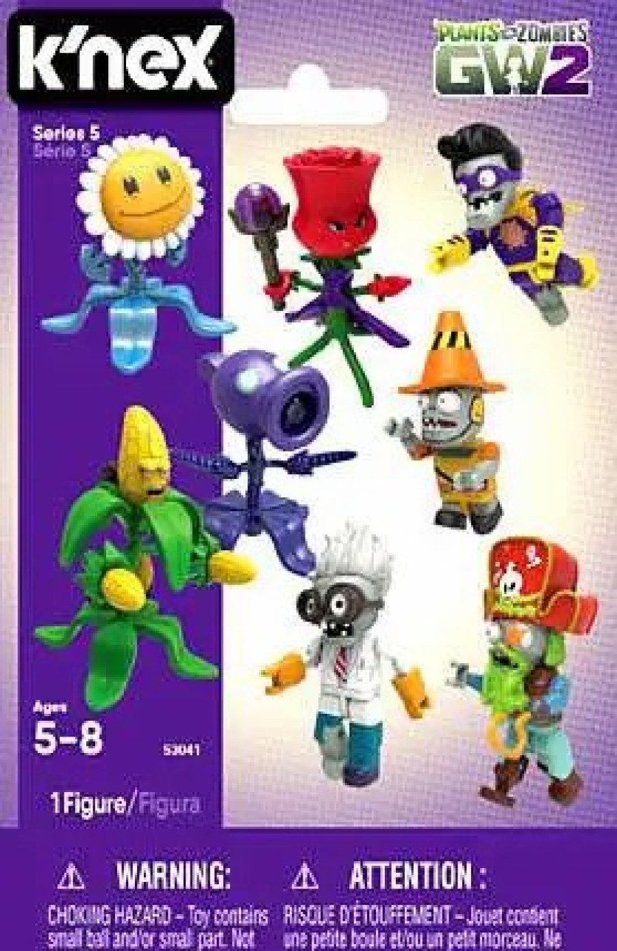 All Brands K'NEX | K'Nex Plants Vs. Zombies Gw2 Series 5 Mystery Pack [1 Random Figure]