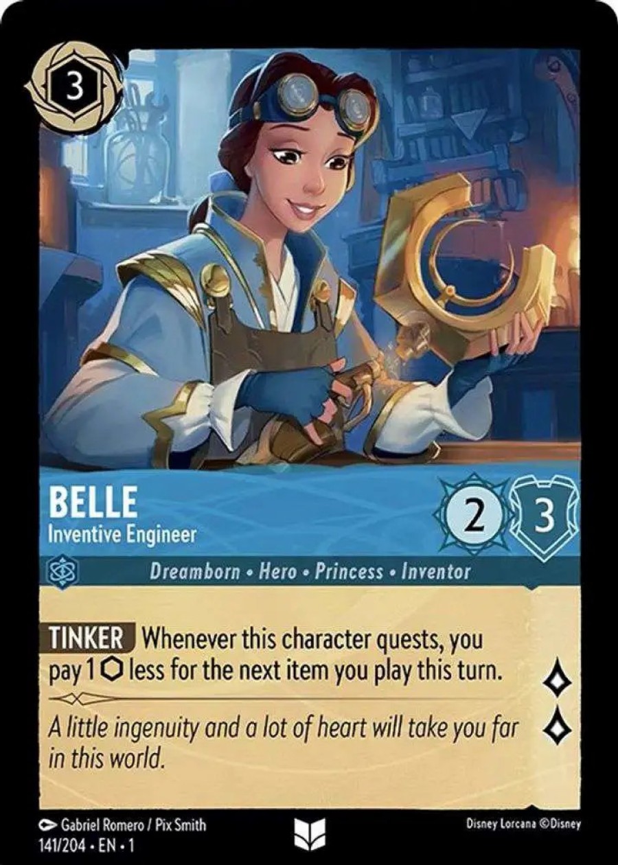 All Brands Ravensburger | Disney Lorcana Trading Card Game The First Chapter Uncommon Belle - Inventive Engineer #141