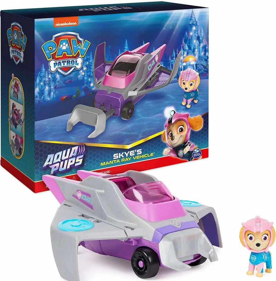 All Brands Spin Master | Paw Patrol Aqua Pups Skye'S Manta Ray Vehicle [Boxed]