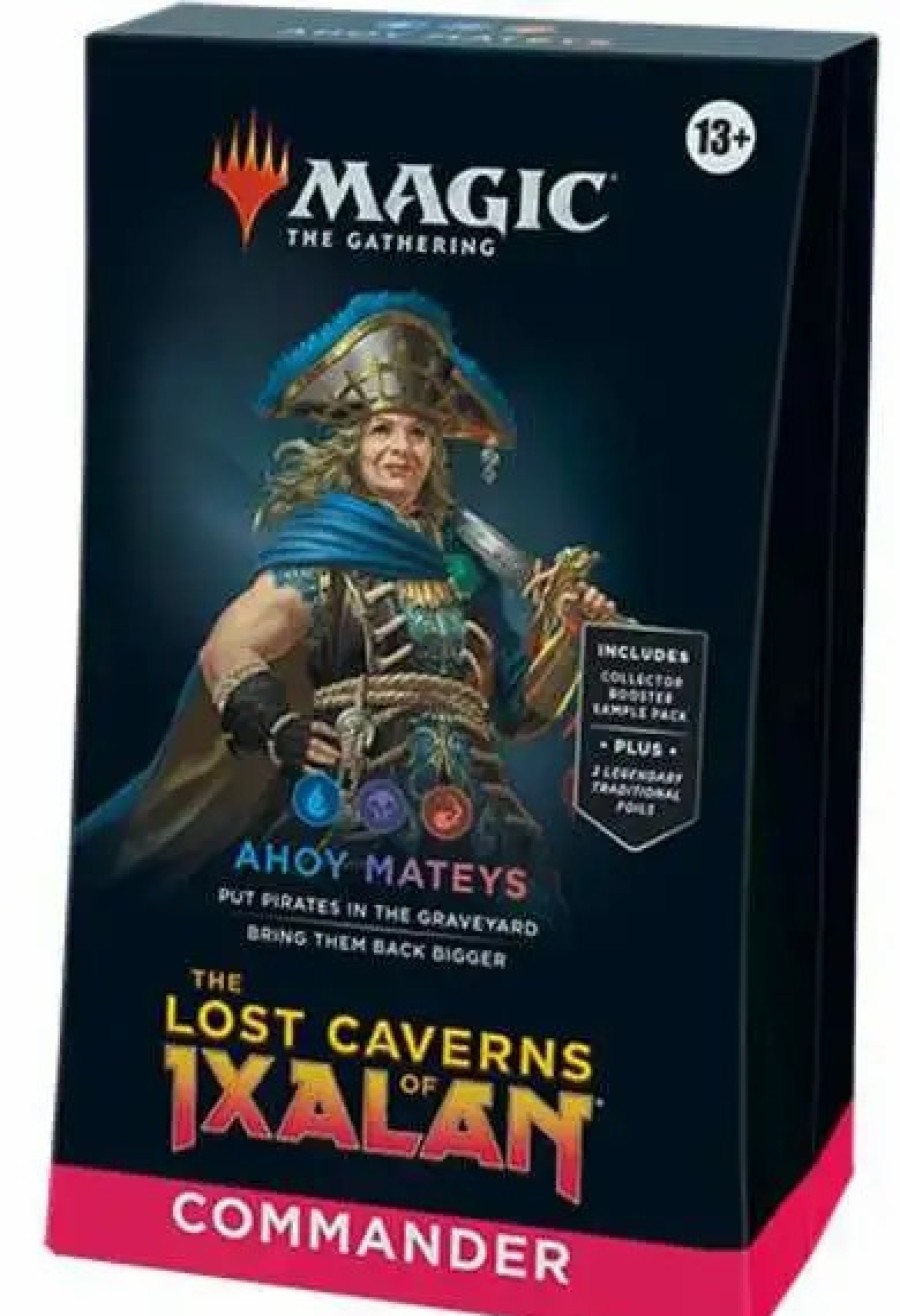 All Brands Wizards of the Coast | Mtg Trading Card Game Lost Caverns Of Ixalan Ahoy Mateys Commander Deck [100 Card Deck, 2-Card Collector Booster Sample Pack & Accessories]