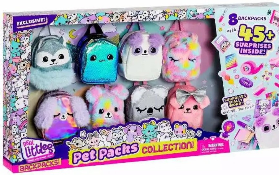 All Brands Moose Toys | Shopkins Real Littles Backpacks! Pet Packs Collection [8 Backpacks + 45 Surprises!]