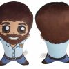 All Brands Surreal Entertainment | Bob Ross 19-Inch 2-Sided Pillow Plush