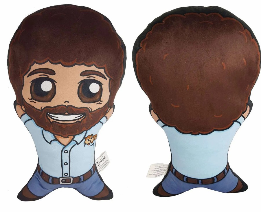 All Brands Surreal Entertainment | Bob Ross 19-Inch 2-Sided Pillow Plush