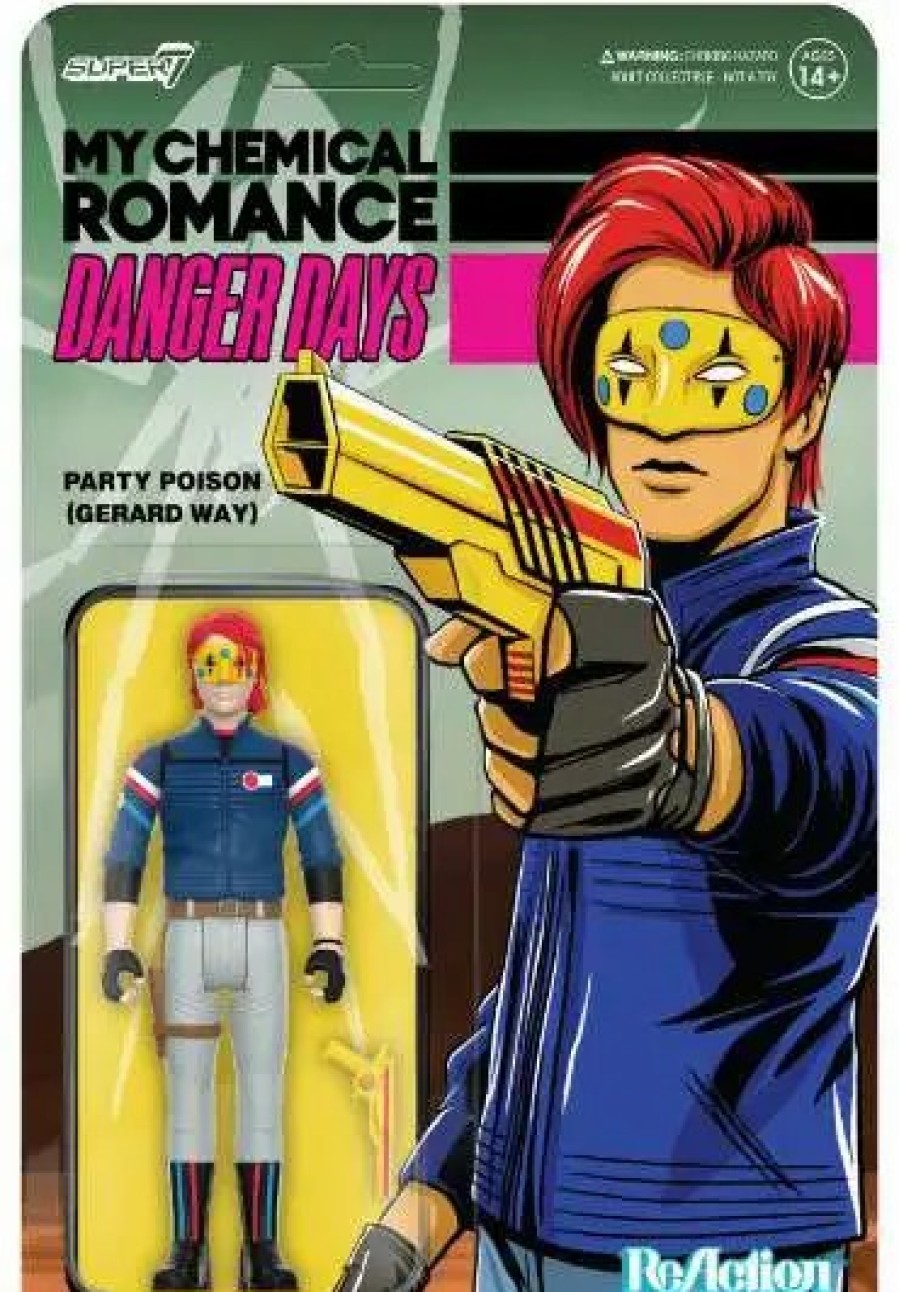 All Brands Super7 | My Chemical Romance Reaction Danger Days Party Poison Action Figure [Gerard Way, Unmasked] (Pre-Order Ships February)