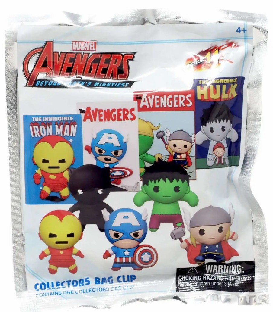 All Brands Monogram | Marvel 3D Figural Foam Bag Clip Series 11 Avengers Beyond Earth'S Mightiest Mystery Pack [1 Random Figure]