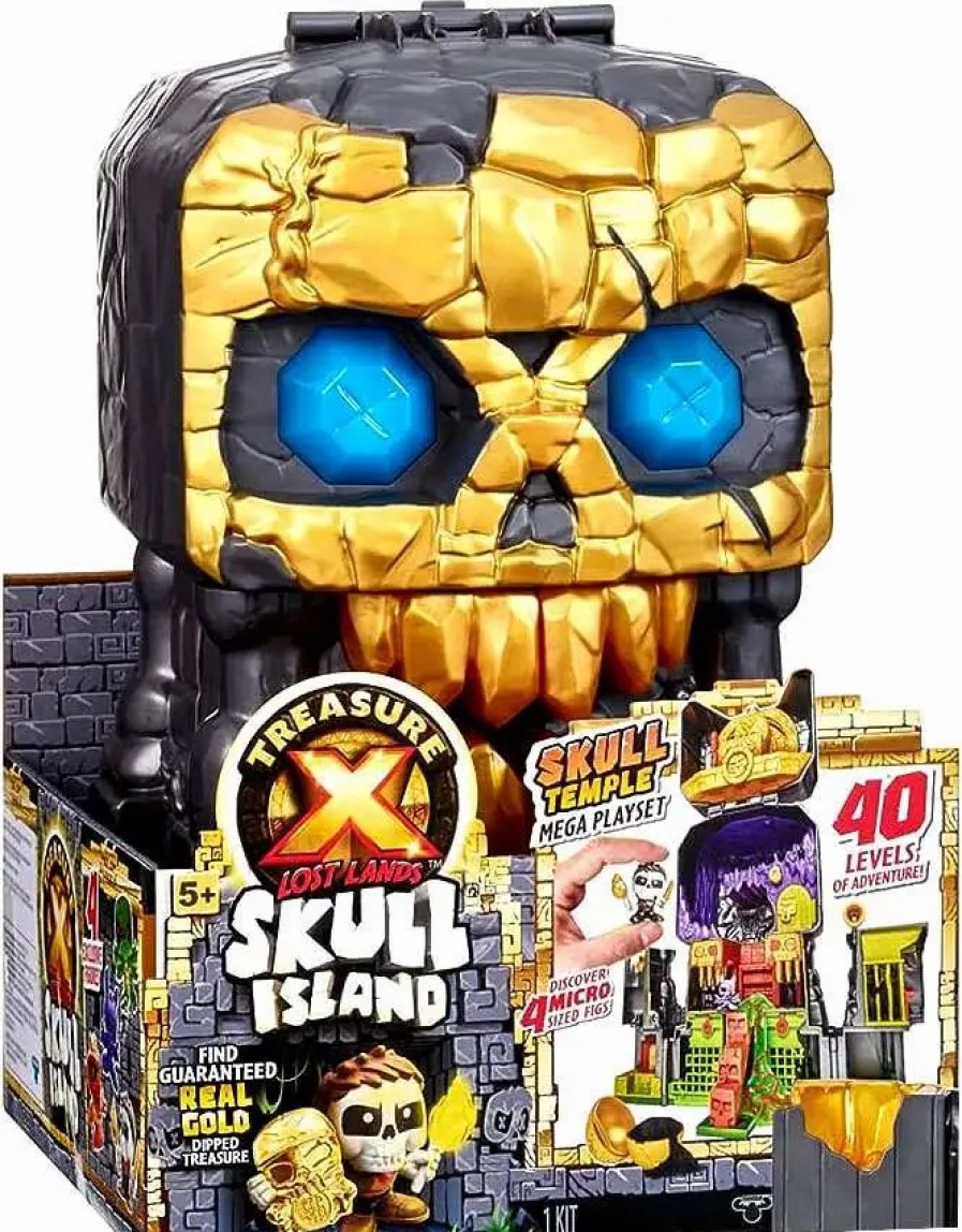 All Brands Moose Toys | Treasure X Lost Lands Skull Island Skull Temple Mega Playset [With Hunta, Batboy, Aragog & Venom]