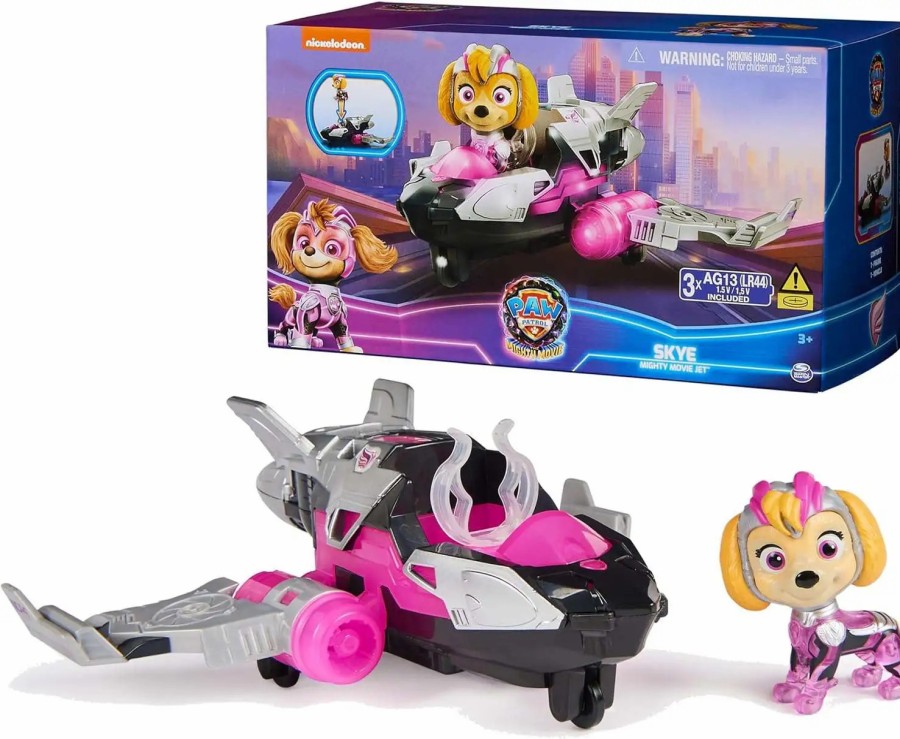 All Brands Spin Master | Paw Patrol The Mighty Movie Skye Rescue Jet Vehicle & Figure [Lights & Sounds]