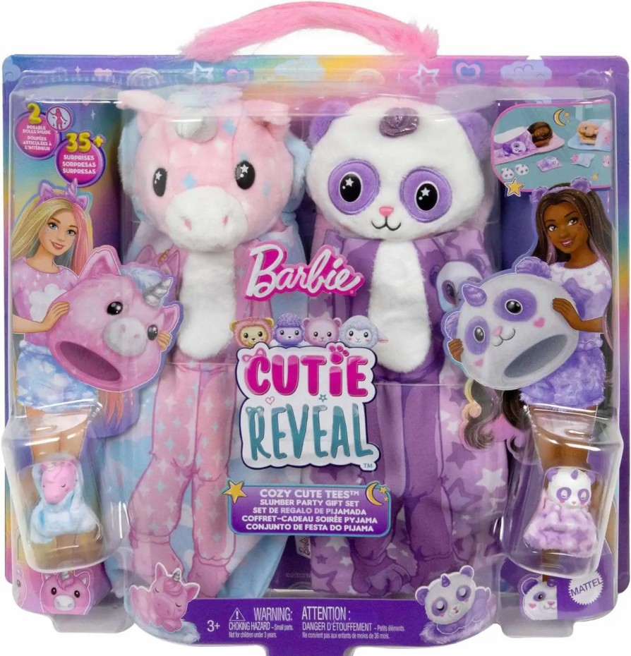 All Brands Mattel | Barbie Cutie Reveal Cozy Cute Tee Series Slumber Party Doll Gift Set