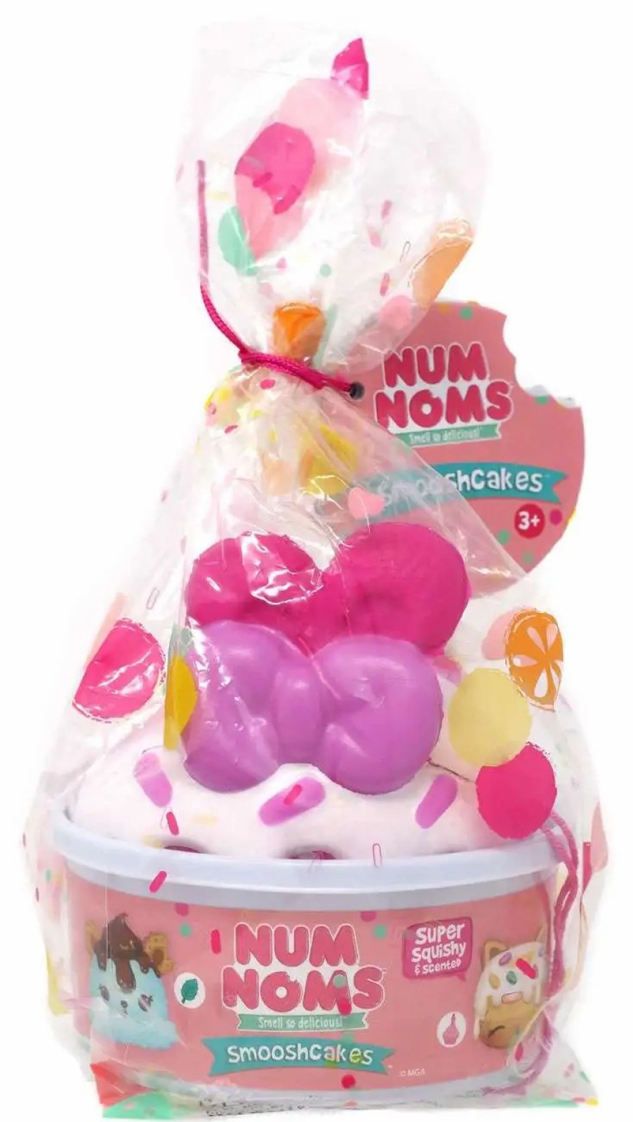 All Brands MGA Entertainment | Num Noms Smooshcakes Raspberry Cream Squeeze Toy