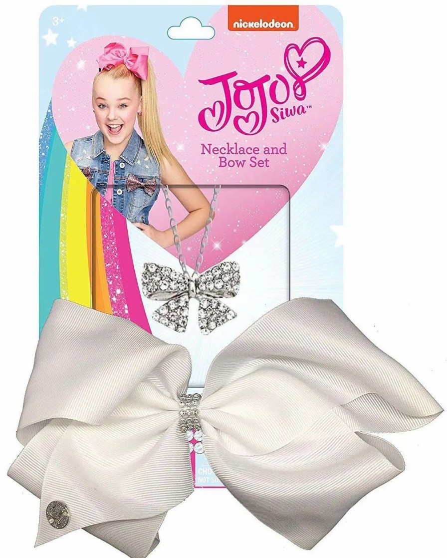 All Brands HER Accessories | Nickelodeon Jojo Siwa Necklace & Bow Set [White]