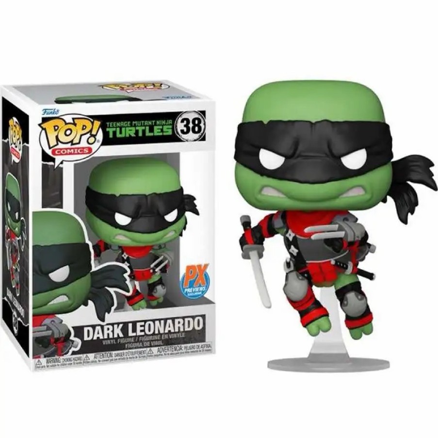 All Brands Funko | Funko Teenage Mutant Ninja Turtles Pop! Comics Dark Leonardo Exclusive Vinyl Figure #38 (Pre-Order Ships February)