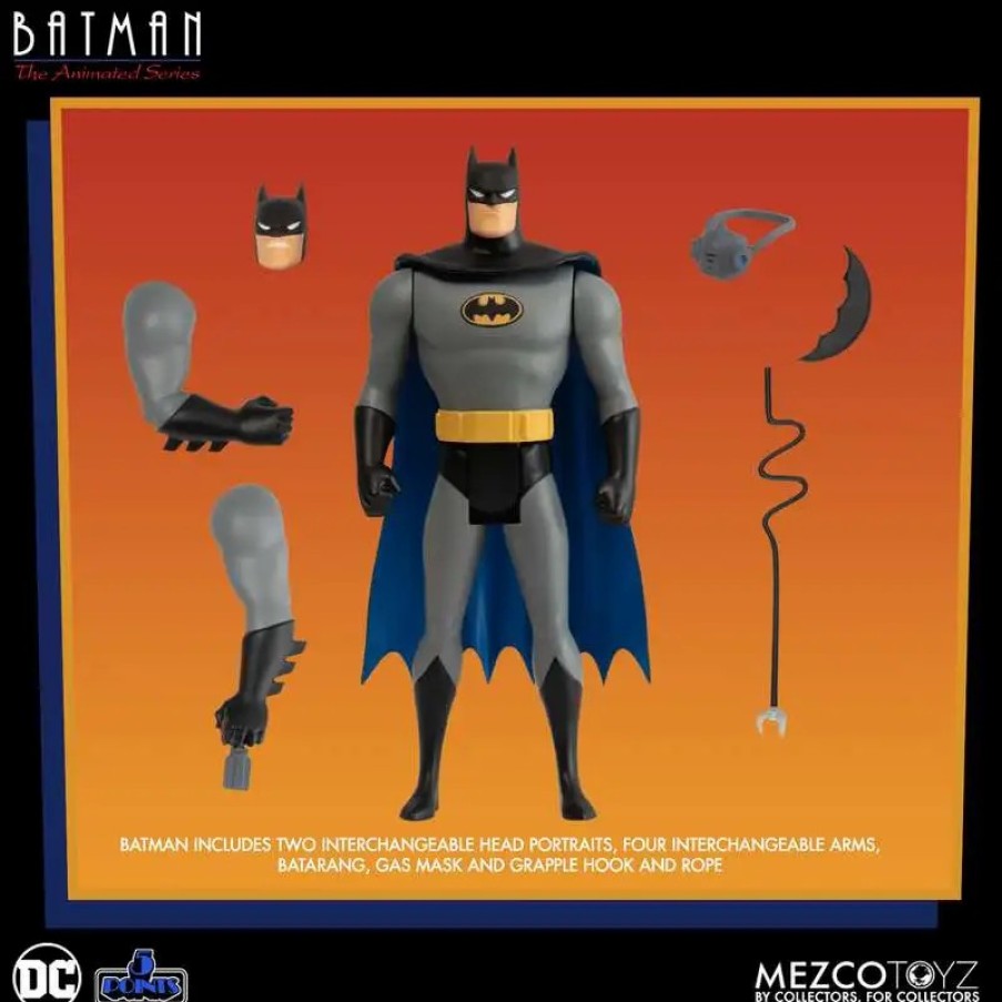 All Brands Mezco Toyz | Dc 5 Points Batman Action Figure [Batman: The Animated Series] (Pre-Order Ships July)