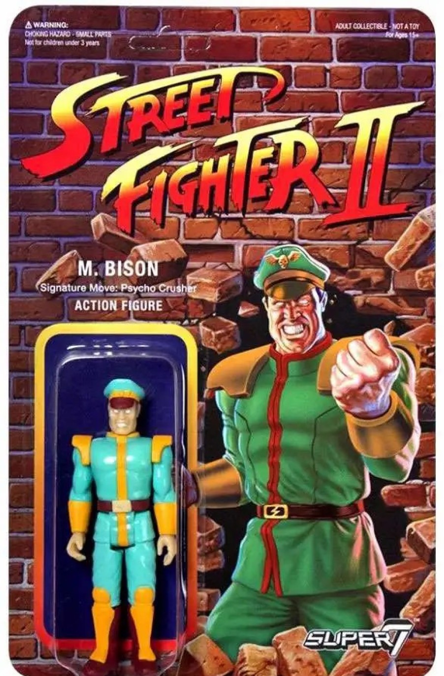 All Brands Super7 | Reaction Street Fighter Ii M. Bison Exclusive Action Figure [Championship Edition]