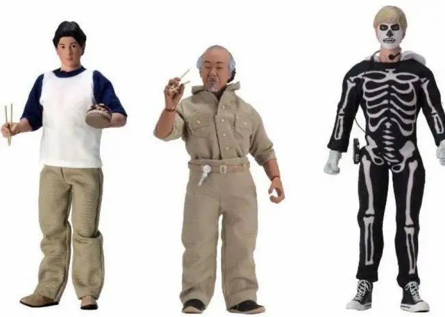 All Brands NECA | Neca The Karate Kid (1984) Daniel, Mr Miyagi & Johnny Set Of 3 Clothed Action Figures