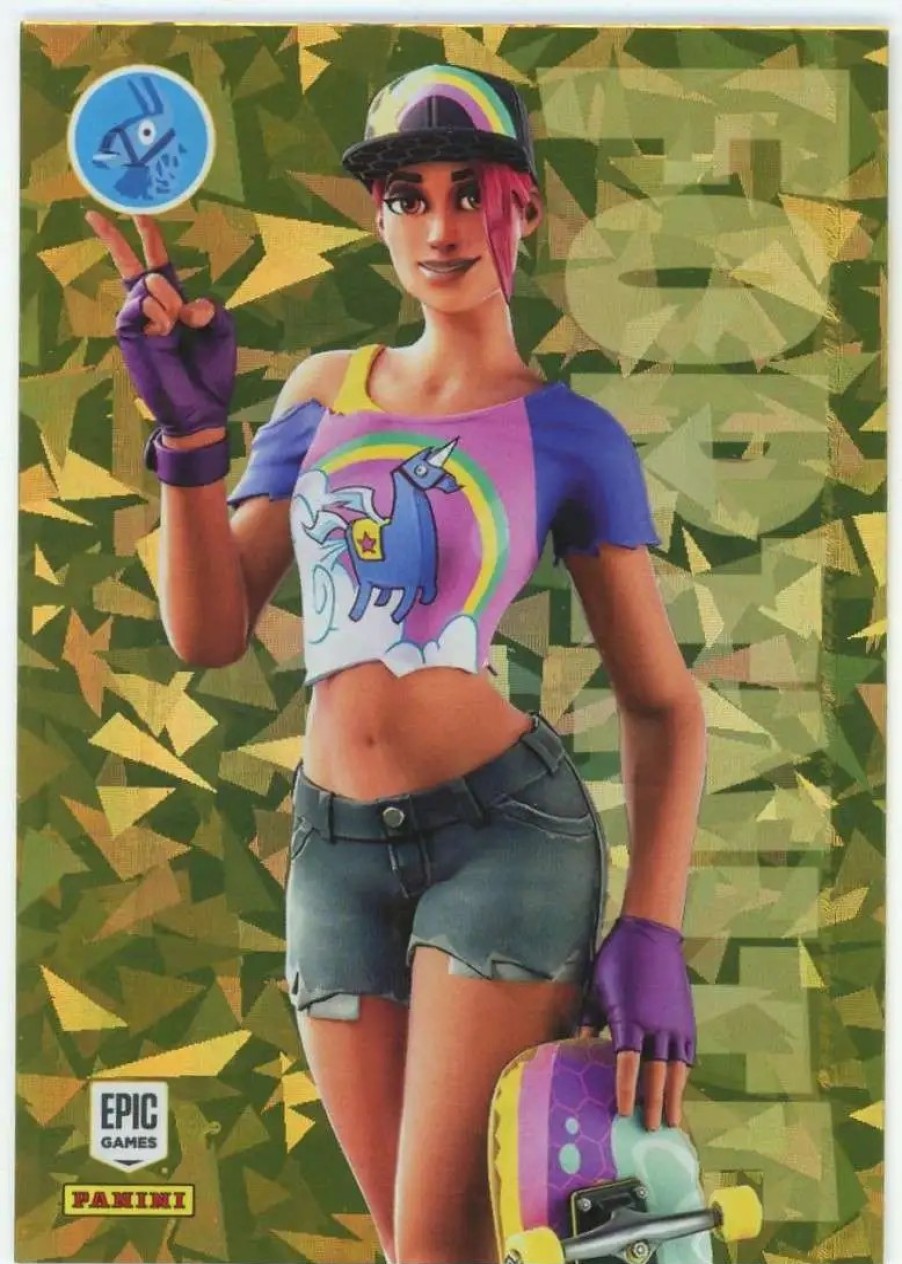 All Brands Panini | Fortnite 2021 Series 3 Cracked Ice Beach Bomber #30 [Rare Outfit]