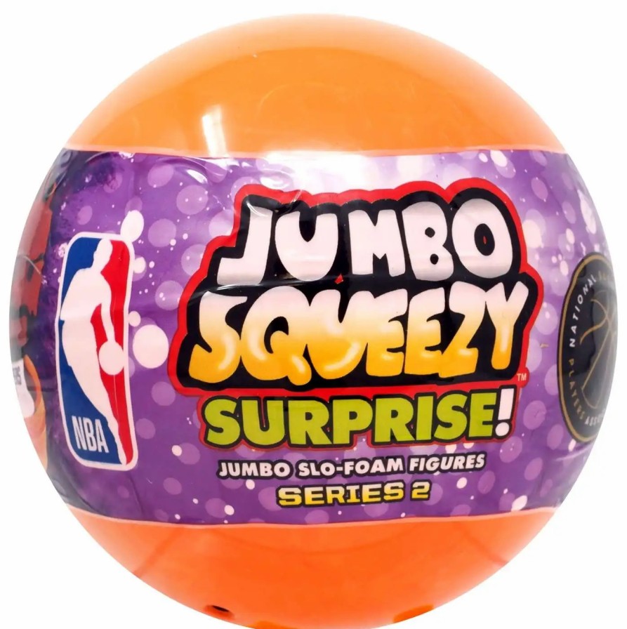 All Brands Party Animal Toys | Nba Jumbo Squeezy Surprise! Basketball Series 2 Mystery Pack [1 Random 5" Slo Foam Figure]