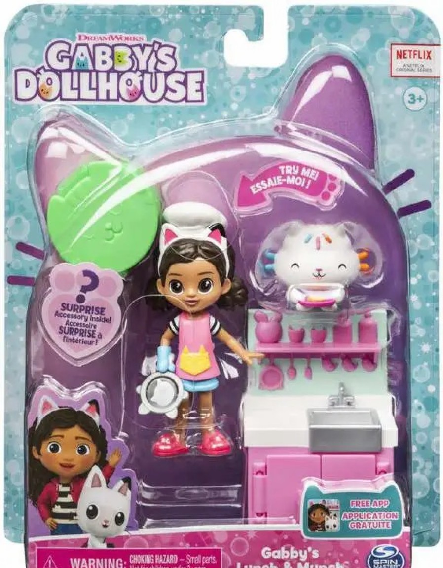 All Brands Spin Master | Gabby'S Dollhouse Gabby'S Lunch & Munch Figure Set