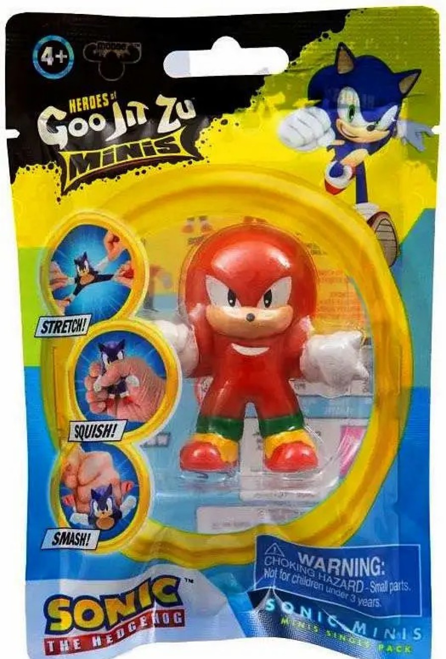 All Brands Moose Toys | Heroes Of Goo Jit Zu Sonic The Hedgehog Minis Metallic Knuckles Action Figure