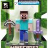 All Brands Mattel Toys | Minecraft 15Th Anniversary Steve Action Figure