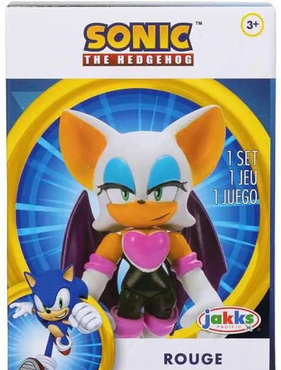 All Brands Jakks Pacific | Sonic The Hedgehog Rouge 2.5-Inch Articulated Mini Figure [Modern]