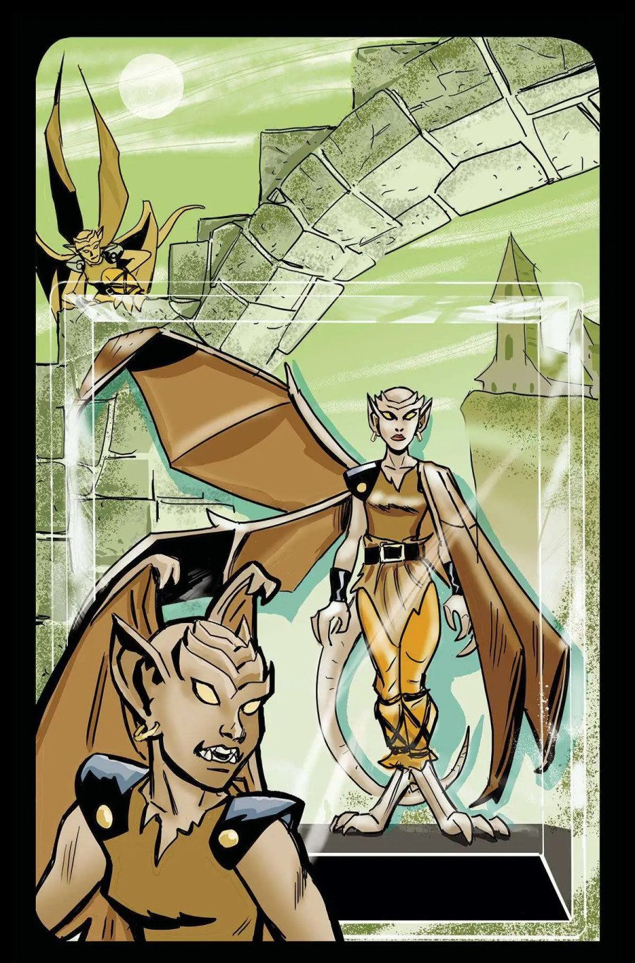 All Brands Dynamite Entertainment | Dynamite Entertainment Gargoyles: Dark Ages #4 Comic Book [1:10 Action Figure Virgin Incentive]