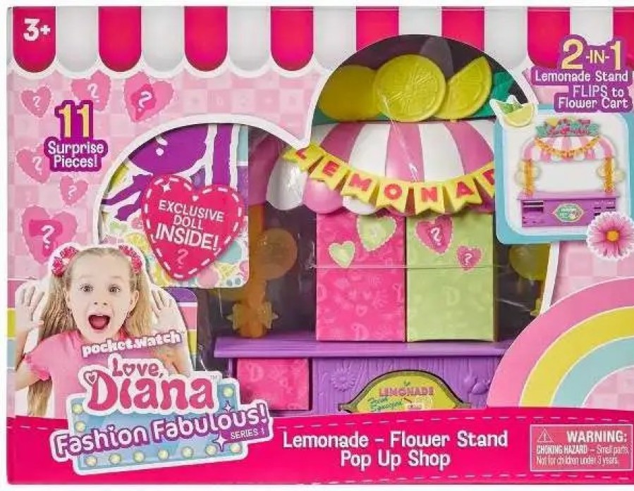 All Brands Far Out Toys | Love, Diana Lemonade-Flower Stand Pop Up Shop Playset