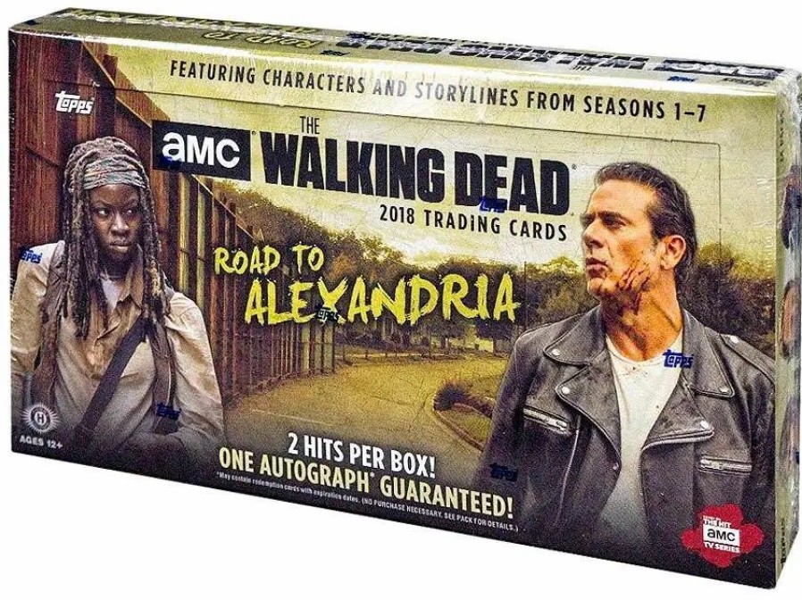 All Brands Topps | The Walking Dead Topps 2018 Road To Alexandria Trading Card Hobby Box [24 Packs, 2 Hits Per Box!]