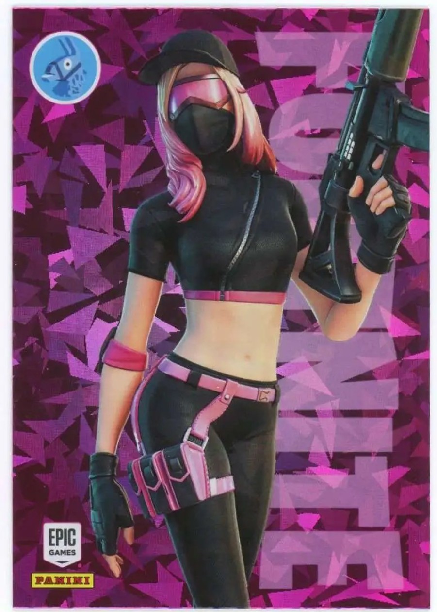 All Brands Panini | Fortnite 2021 Series 3 Cracked Ice Athleisure Assassin #27 [Rare Outfit]