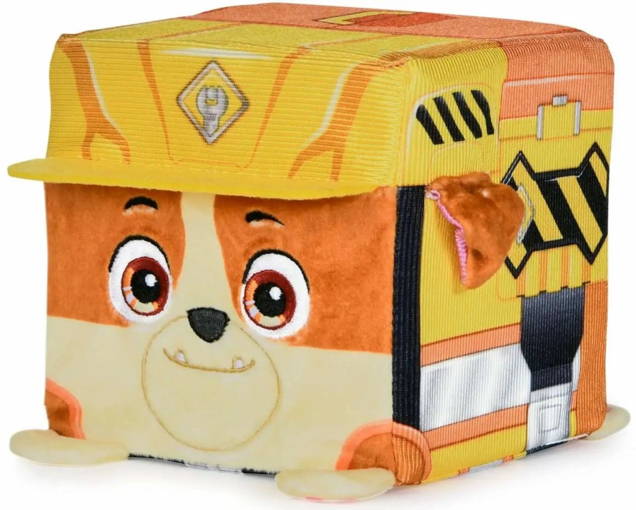 All Brands Spin Master | Paw Patrol Rubble & Crew Cube Rubble 4-Inch Plush