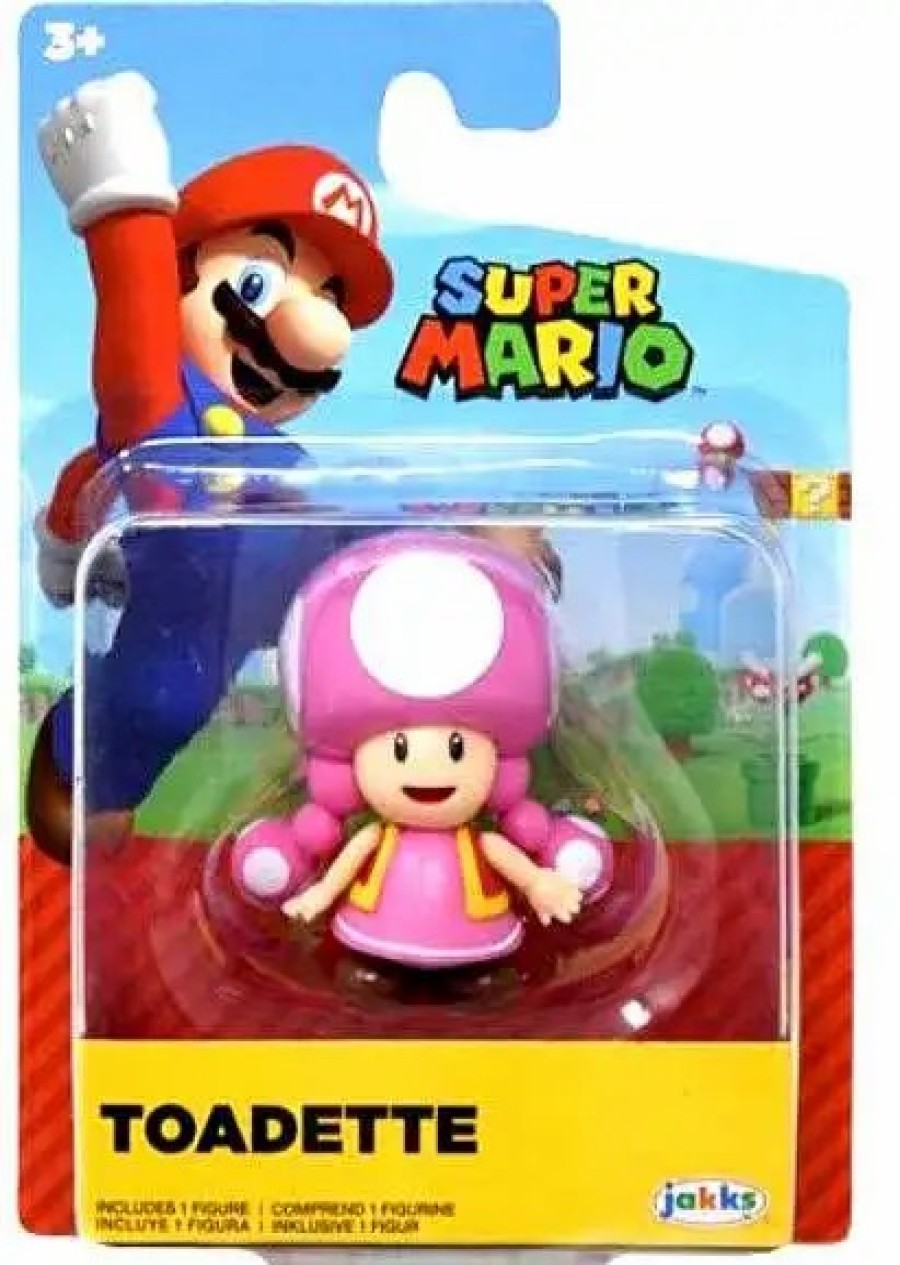 All Brands Jakks Pacific | World Of Nintendo Super Mario Toadette 2.5-Inch Mini Figure