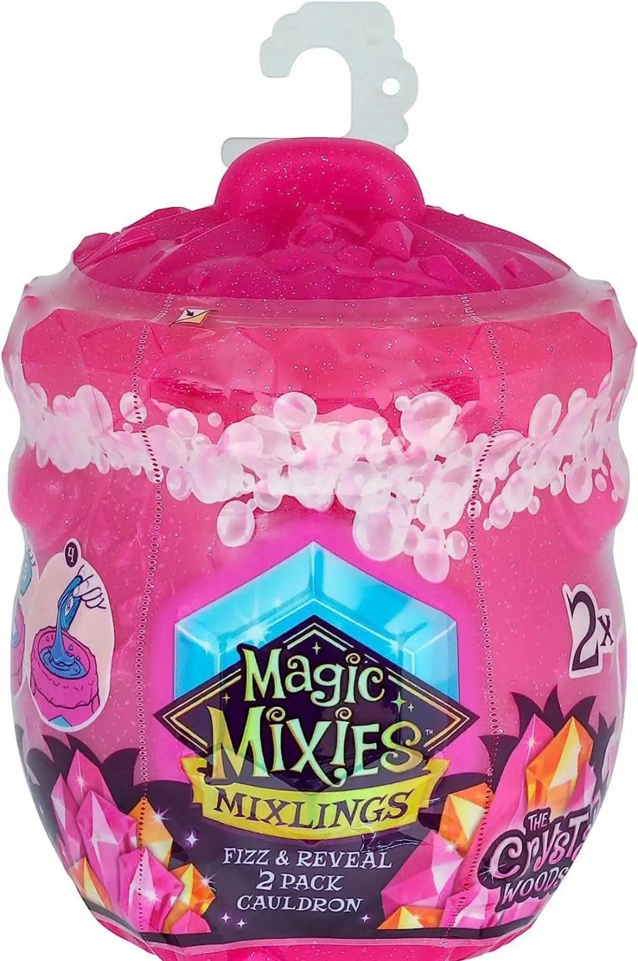 All Brands Moose Toys | Magic Mixies Mixlings The Crystal Woods Fizz & Reveal Cauldron Mystery Pack [2 Random Figures & Magic Wands]