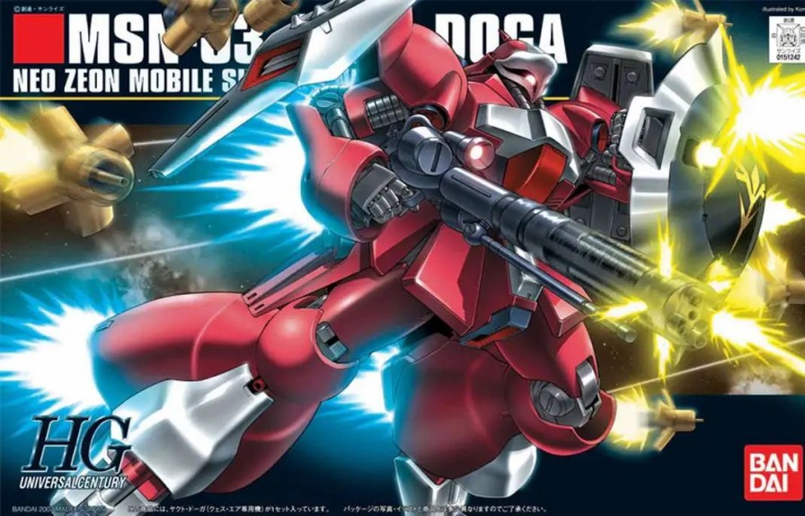 All Brands Bandai Japan | Gundam High Grade Universal Century Msn-03 Jagd Doga 1/144 Model Kit [Red]