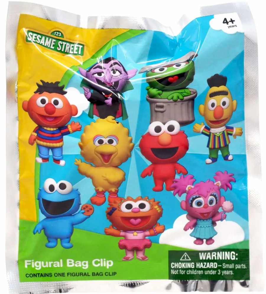 All Brands Monogram | 3D Figural Bag Clip Sesame Street Mystery Pack [1 Random Figure]