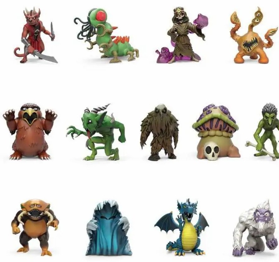 All Brands Kidrobot (NECA) | Dungeons & Dragons Vinyl Figure Monsters Series 2 3-Inch Mystery Box [24 Packs] (Pre-Order Ships February)