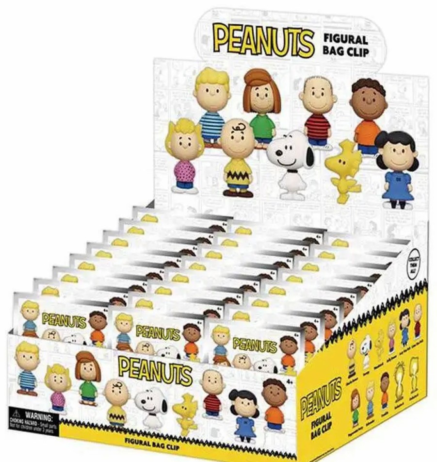 All Brands Monogram | 3D Figural Bag Clip Peanuts Mystery Box [24 Packs]