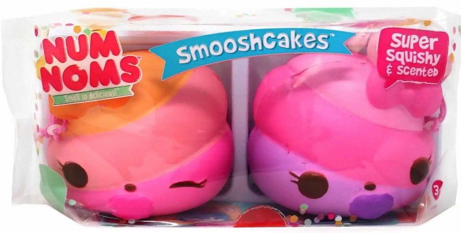 All Brands MGA Entertainment | Num Noms Smooshcakes Baby Pop & Baby Rainbow Squeeze Toy 2-Pack