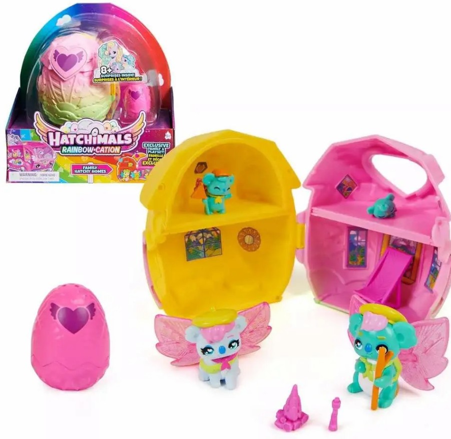 All Brands Spin Master | Hatchimals Rainbow-Cation Family Hatchy Homes