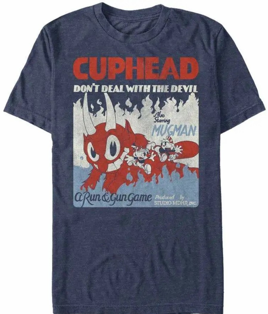 All Brands Fifth Sun Graphics | Cuphead Run & Gun Game T-Shirt [Large]