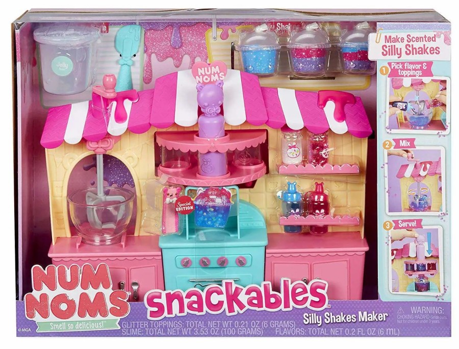 All Brands MGA Entertainment | Num Noms Snackables Silly Shakes Maker Playset