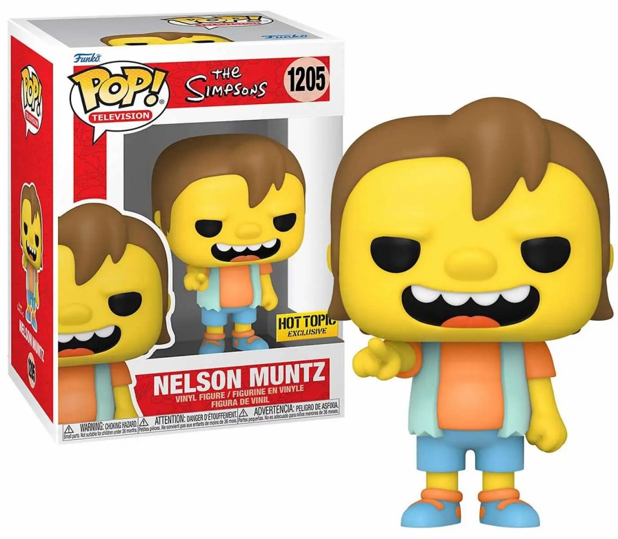 All Brands Funko | Funko The Simpsons Pop! Television Nelson Muntz Exclusive Vinyl Figure #1205