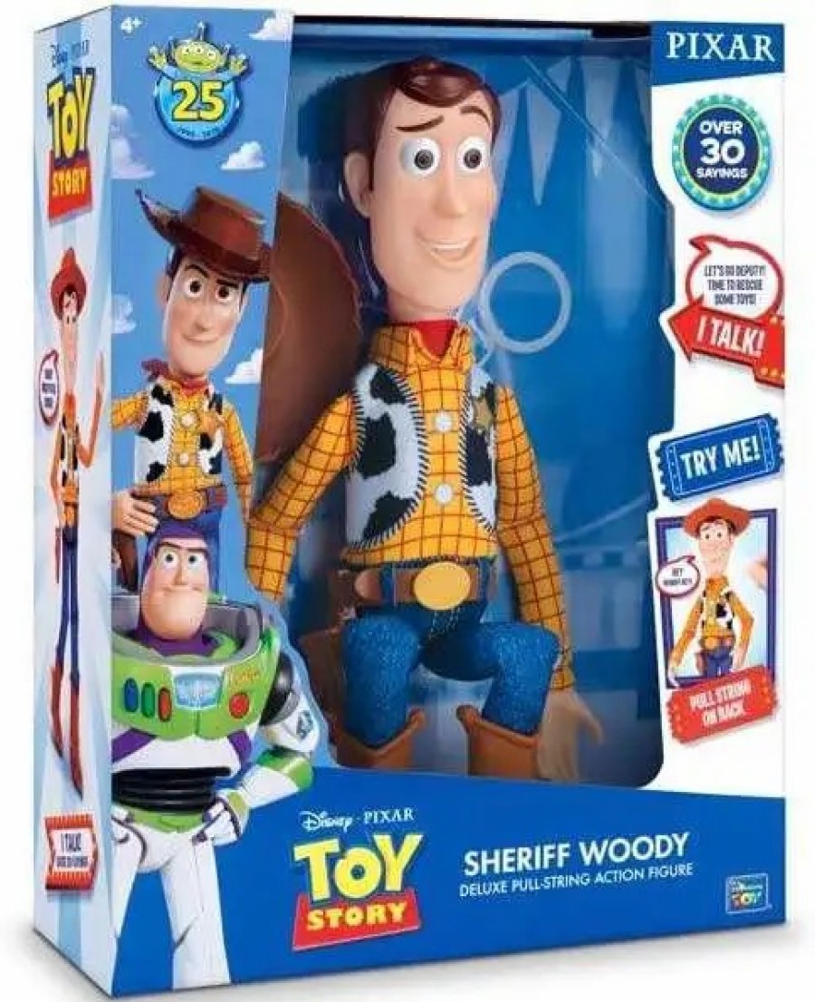 All Brands Mattel | Toy Story 4 Sheriff Woody Deluxe Pull String Action Figure [Over 30 Sayings] (Pre-Order Ships February)