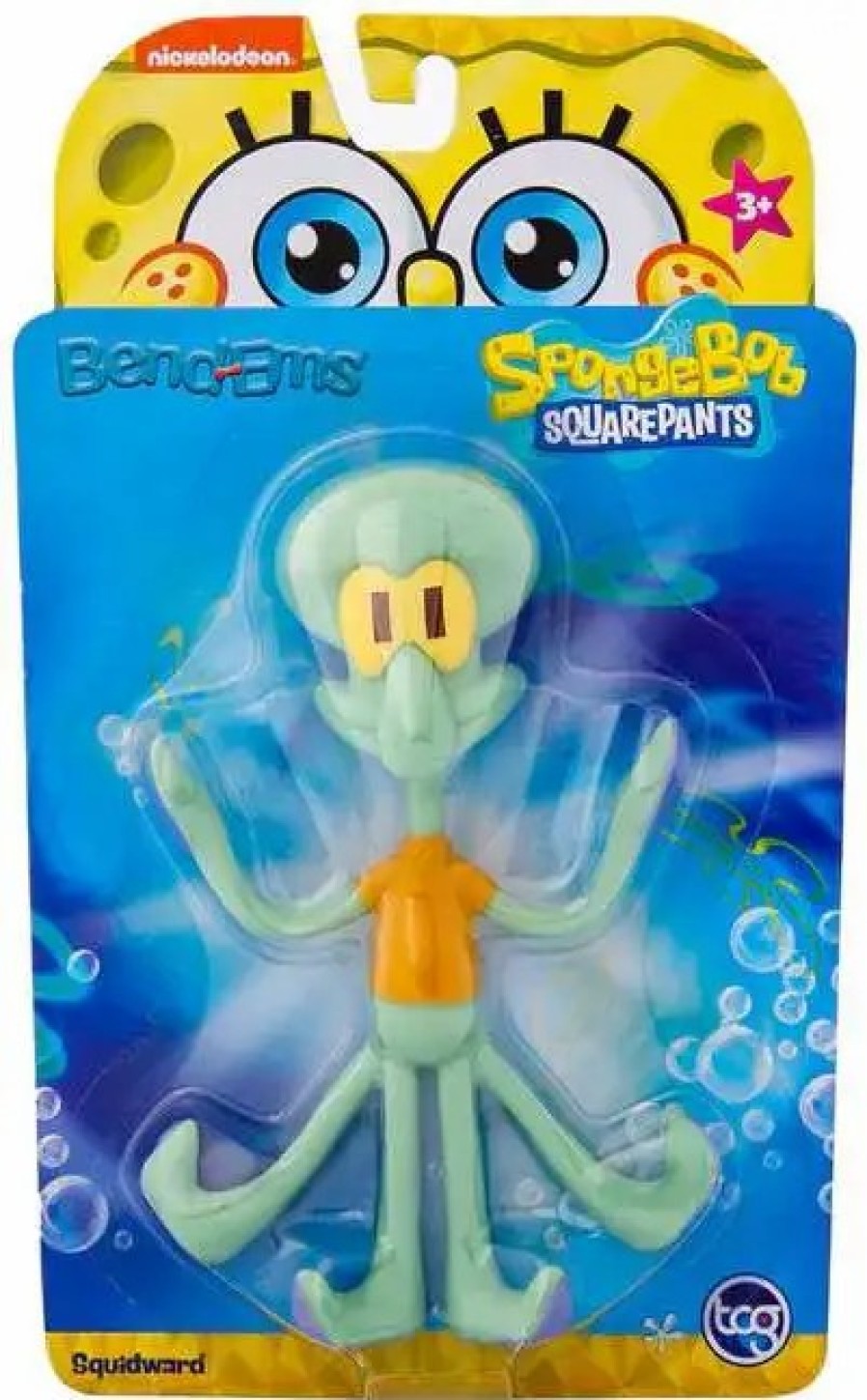 All Brands TCG Toys | Spongebob Squarepants Bend-Ems Squidward 4.5-Inch Bendable Figure