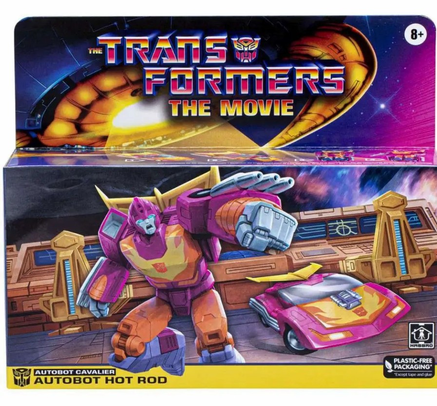 All Brands Hasbro | Transformers The Movie Retro Autobot Hot Rod Exclusive 5.5" Action Figure [Autobot Cavalier]