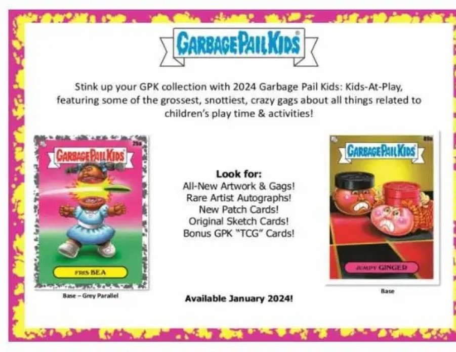 All Brands Topps | Topps 2024 Garbage Pail Kids Series One Trading Card Hobby Pack [24 Packs] (Pre-Order Ships January)