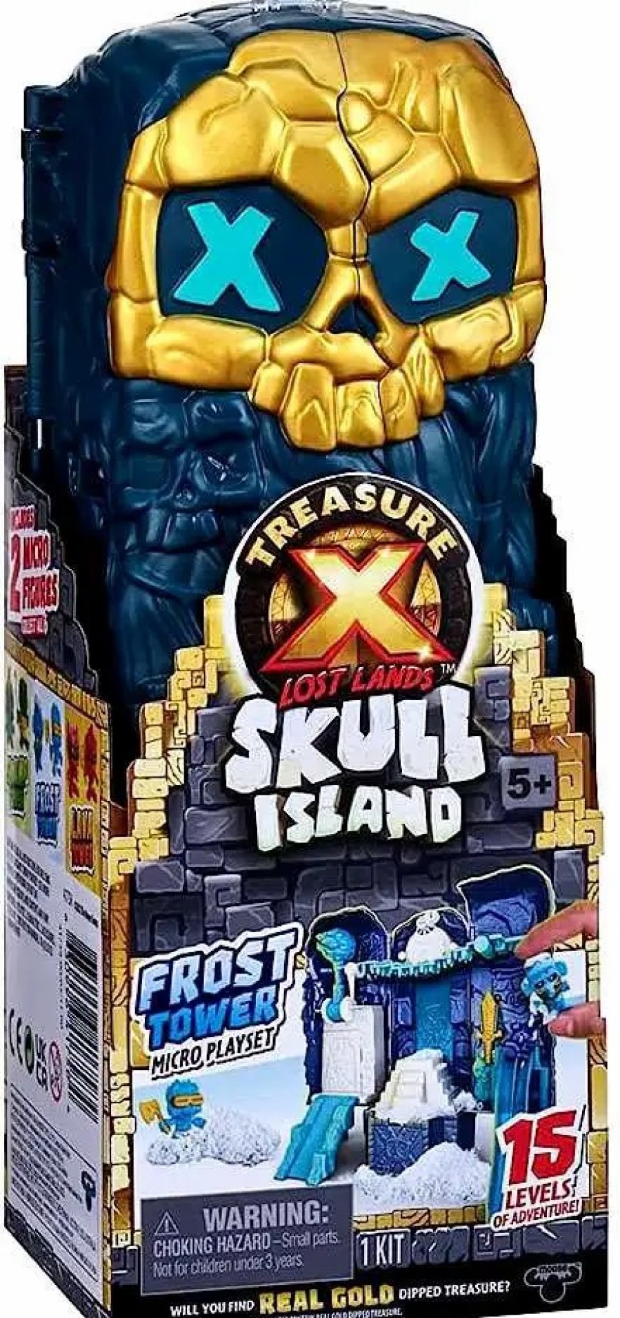 All Brands Moose Toys | Treasure X Lost Lands Skull Island Frost Tower Micro Playset [With Mammoth & Axemen Micro Figures]