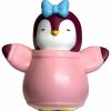 All Brands PMI | Pudgy Penguins Magenta Penguin 1.5-Inch Mini Figure [Blue Bow & Pink Sweater Loose]