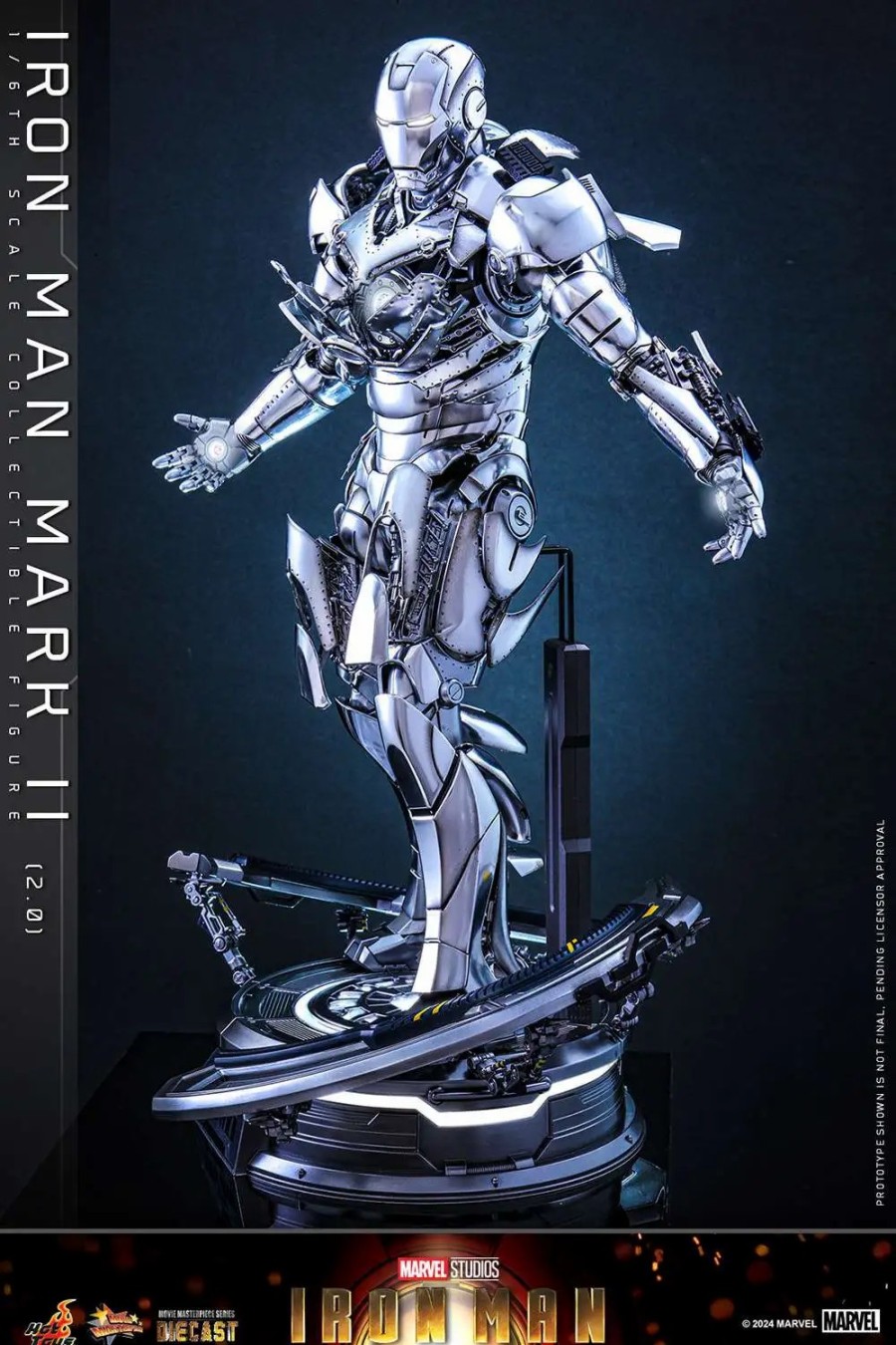 All Brands Hot Toys | Marvel Movie Masterpiece Diecast Iron Man Mark Ii Collectible Figure [2.0 Version] (Pre-Order Ships August 2025)